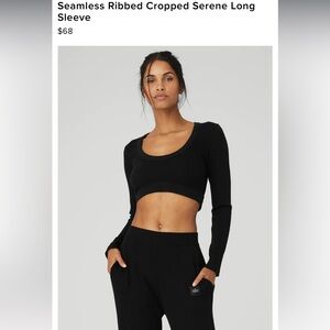 Seamless Ribbed Cropped Serene Long Sleeve